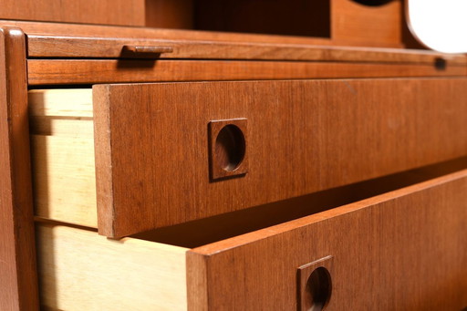 Mid-Century Danish Secretaire in Teak