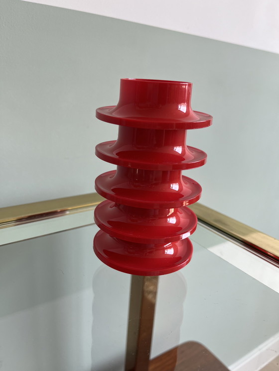 Image 1 of 5x gobelets en plastique rouge design