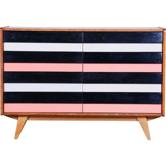 Image 1 of Cassettiera vintage in rovere di Jiří Jiroutek per Interiér Praha, Repubblica Ceca 1950