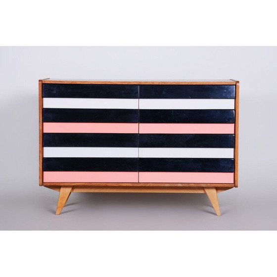 Image 1 of Cassettiera vintage in rovere di Jiří Jiroutek per Interiér Praha, Repubblica Ceca 1950