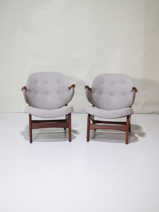 Image 1 of Carl Edward Matthes 33 fauteuil danois années 1950