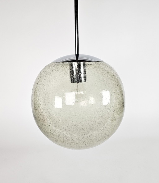 Peill & Putzler - Bubble Glass - Chrome-plated Steel - West Germany - 1970'S