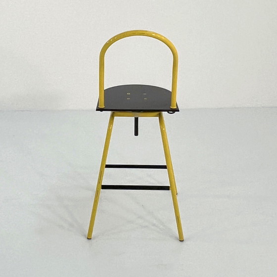 Image 1 of Yellow Il Bottone Adjustable High Chair By Paolo Parigi For Heron Parigi, 1980S