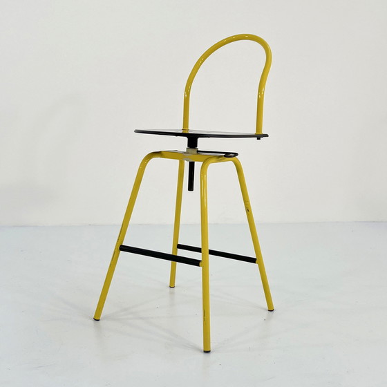 Image 1 of Yellow Il Bottone Adjustable High Chair By Paolo Parigi For Heron Parigi, 1980S