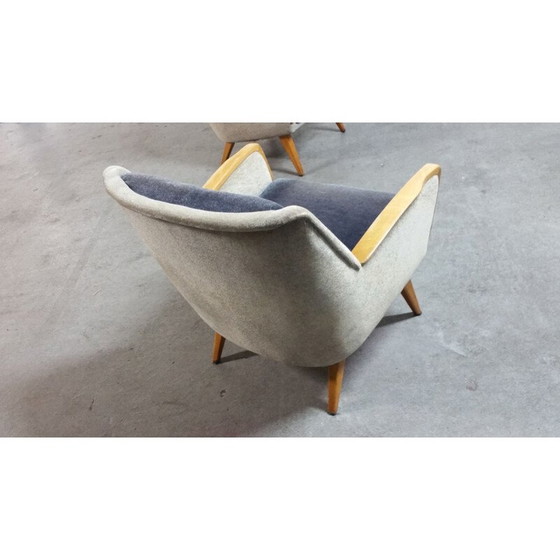 Image 1 of Coppia di poltrone club vintage bicolore, 1950