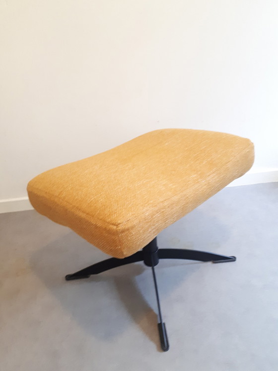 Image 1 of Modern yellow ottoman