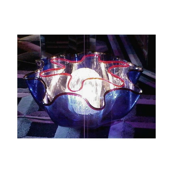 Image 1 of Vintage floor lamp with three galea glasses by Adalberto Dal Lago for Vistosi, 1960