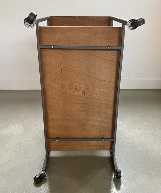 Image 1 of Chariot vintage en teck et métal