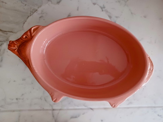 Image 1 of Oven Dish With Design Of Pig