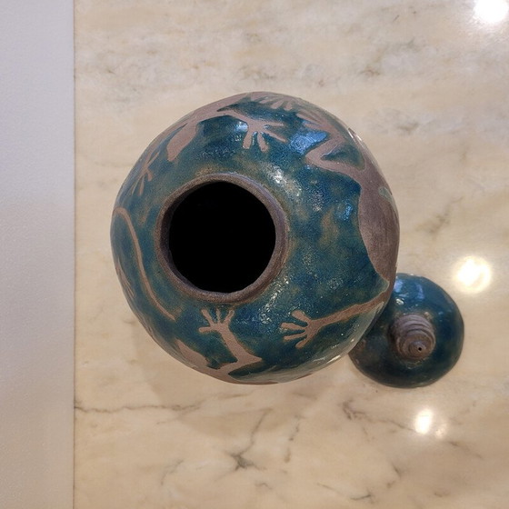 Image 1 of Vintage glazed ceramic vase from Dono, France