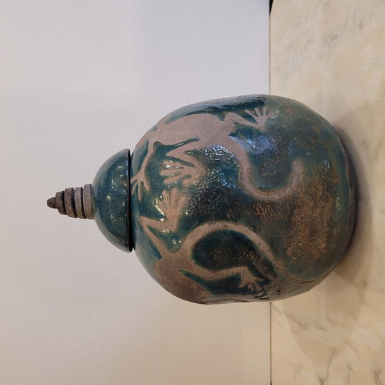Image 1 of Vintage glazed ceramic vase from Dono, France