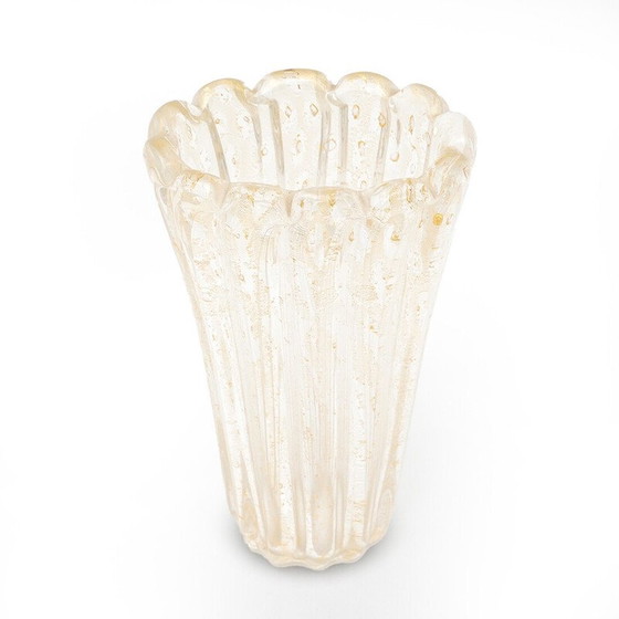 Image 1 of Vintage Murano glass vase by Archimede Seguso, Italy 1950