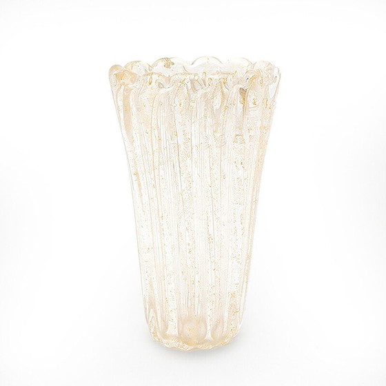 Image 1 of Vintage Murano glass vase by Archimede Seguso, Italy 1950