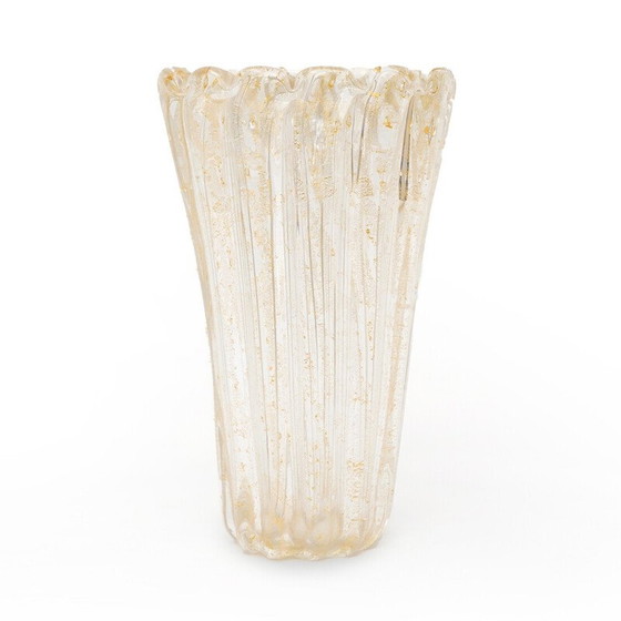 Image 1 of Vintage Murano glass vase by Archimede Seguso, Italy 1950