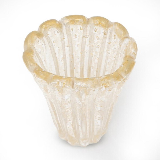 Image 1 of Vintage Murano glass vase by Archimede Seguso, Italy 1950
