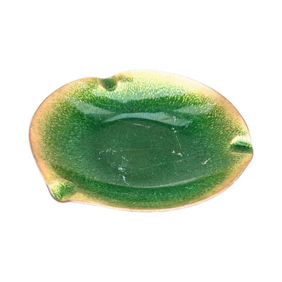 Image 1 of Vintage bowl plate in enameled copper and steel, Germany 1960