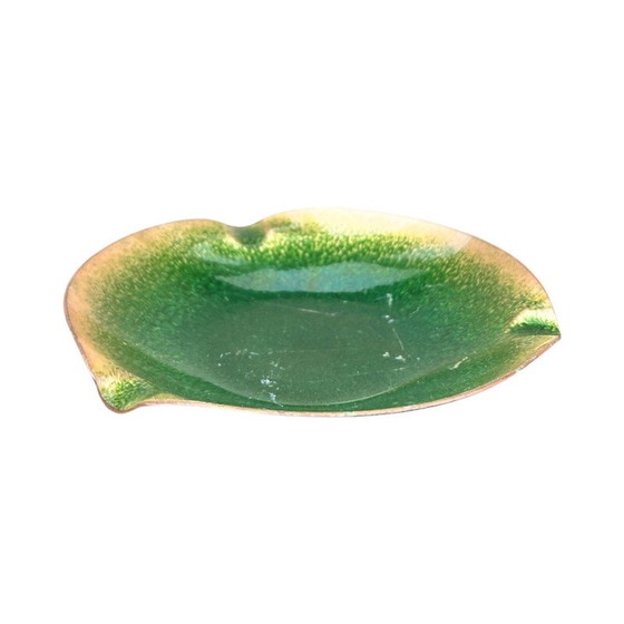 Image 1 of Vintage bowl plate in enameled copper and steel, Germany 1960