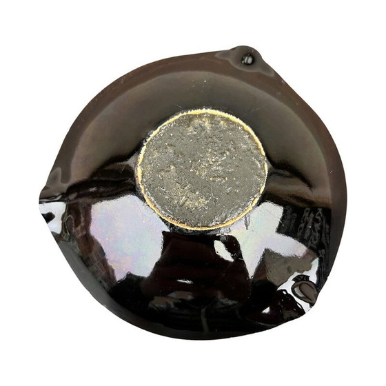 Image 1 of Vintage bowl plate in enameled copper and steel, Germany 1960