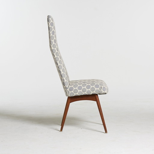Vintage Scandinavian Design Architectural Chair, Denmark 1960'S