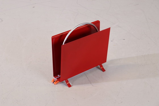 Image 1 of Gebr van der Stroom Dutch Original model Gispen 1022 magazine rack