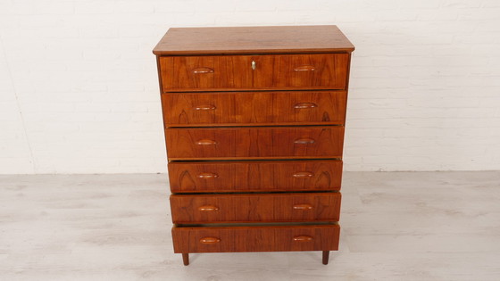 Image 1 of Chest of drawers | Danish design | Teak | 6 drawers | 104 cm