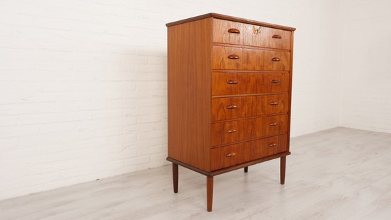 Image 1 of Chest of drawers | Danish design | Teak | 6 drawers | 104 cm