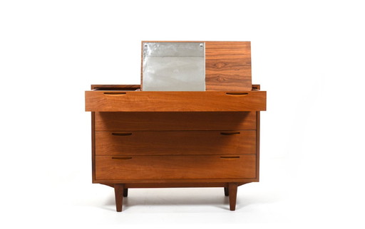 Vanity Dresser in Teak by Ib Kofod-Larsen for Brande Møbelindustri, 1960s