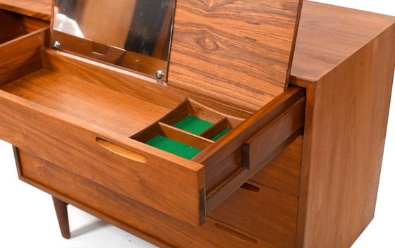 Image 1 of Vanity Dresser in Teak by Ib Kofod-Larsen for Brande Møbelindustri, 1960s