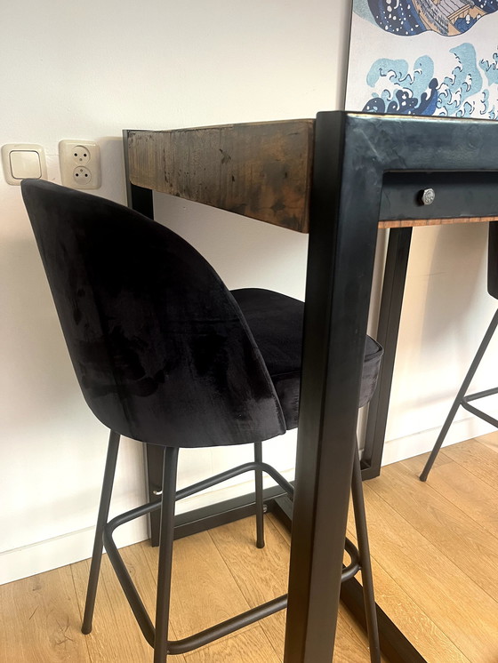 Image 1 of 2x Bepurehome bar stool + bar table