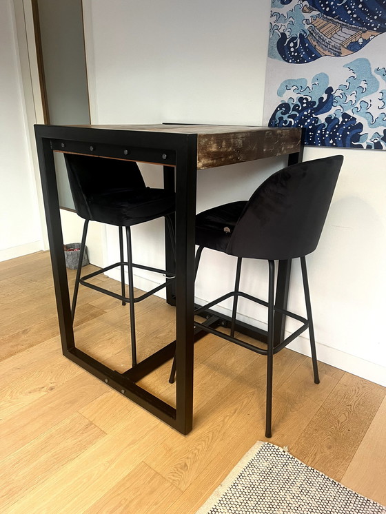 Image 1 of 2x Bepurehome bar stool + bar table