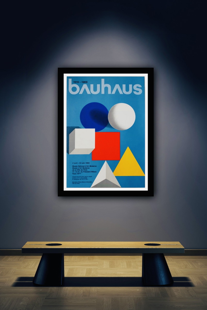 アート・デザイン・音楽 50 years bauhaus German exhibition 1969 bauhaus-1919-1969-plakat-musee