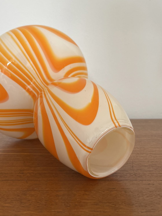 Image 1 of Carlo Moretti Glass Swirl Vase