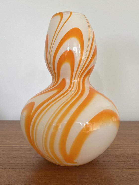 Image 1 of Carlo Moretti Glass Swirl Vase