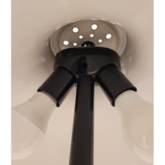 Image 1 of Lampada da tavolo vintage in metallo nero, 1970-1980