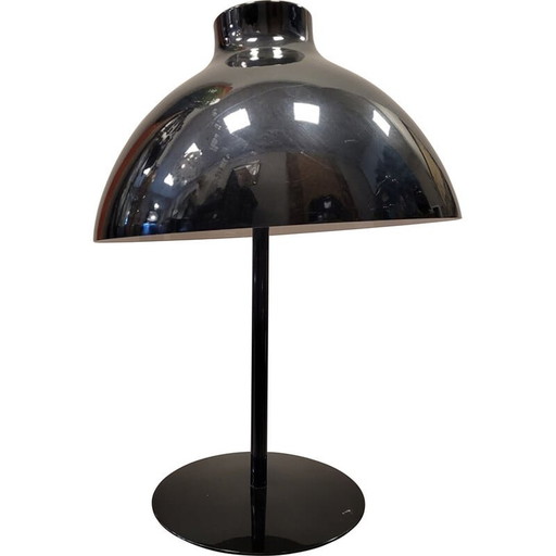 Lampada da tavolo vintage in metallo nero, 1970-1980