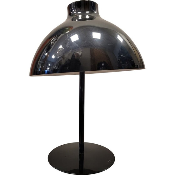 Image 1 of Lampada da tavolo vintage in metallo nero, 1970-1980