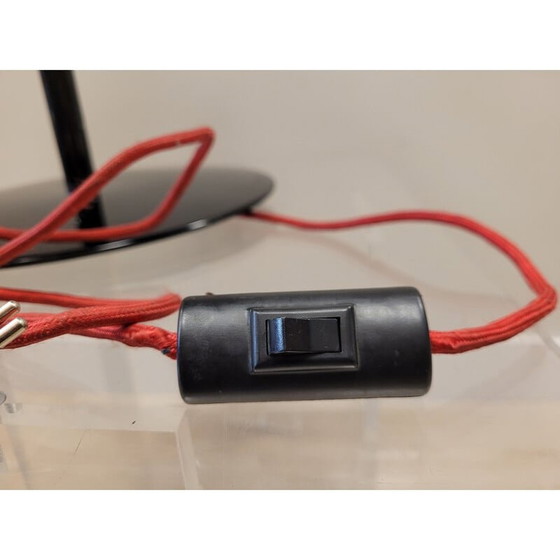 Image 1 of Lampada da tavolo vintage in metallo nero, 1970-1980