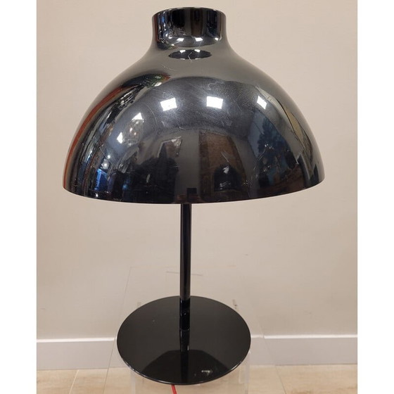 Image 1 of Lampada da tavolo vintage in metallo nero, 1970-1980