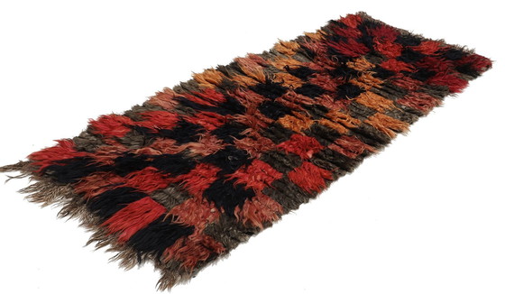 Image 1 of Designer Handwoven Kilim Modern And Plants Nature Color - Kilim - 250 Cm - 100 Cm - Shaggy Kilim