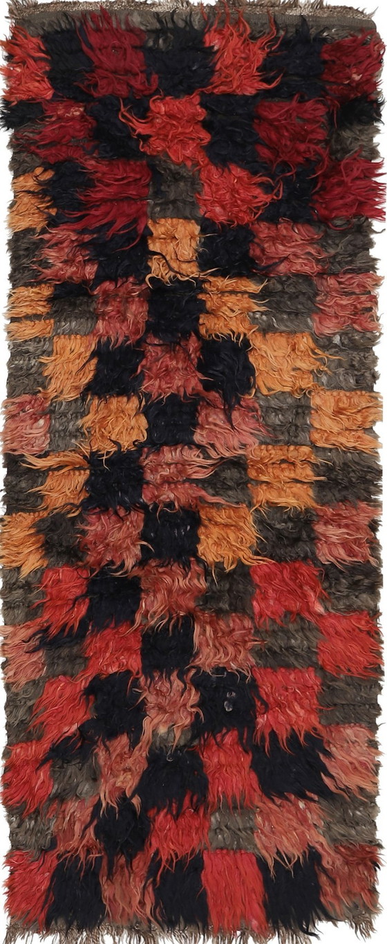 Image 1 of Designer Handwoven Kilim Modern And Plants Nature Color - Kilim - 250 Cm - 100 Cm - Shaggy Kilim