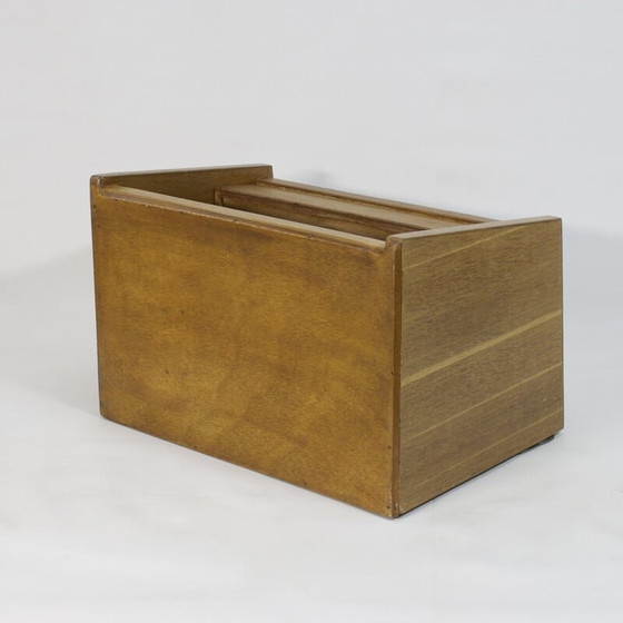 Image 1 of Comodino da parete vintage in legno di quercia, 1950