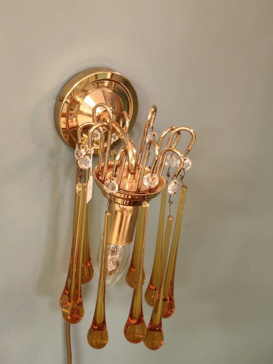 Image 1 of Lampada da parete vintage a goccia 
