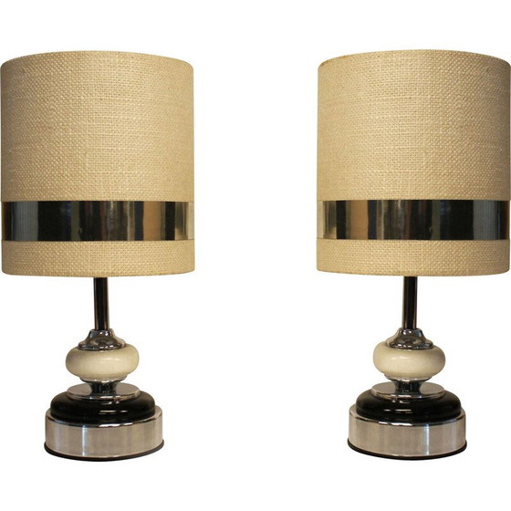 Image 1 of Pair of vintage lamps by Jean Disderot, France 1970
