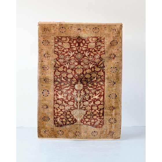 Image 1 of Vintage Kaiseri silk rug, Türkiye 1920