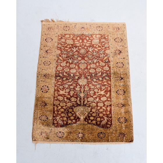 Image 1 of Vintage Kaiseri silk rug, Türkiye 1920