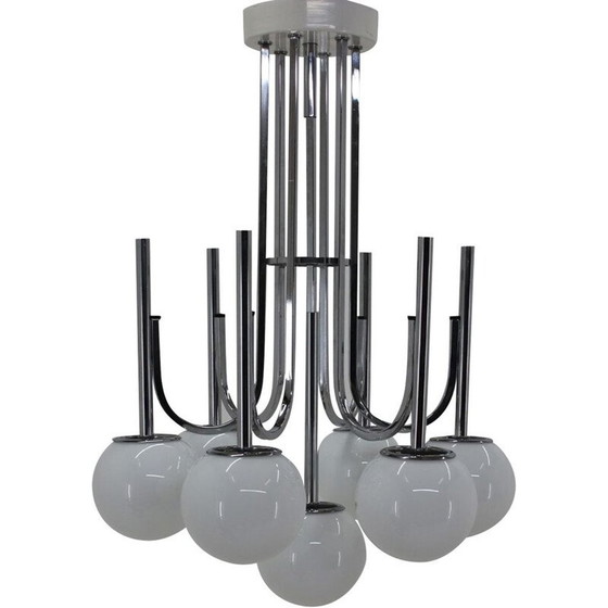 Image 1 of Lampadario vintage in stile Gaetano Sciolari, anni '70