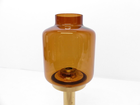 Image 1 of Candlestick Amber Glass Hans-Agne Jakobsson Markaryd L 10232 1960