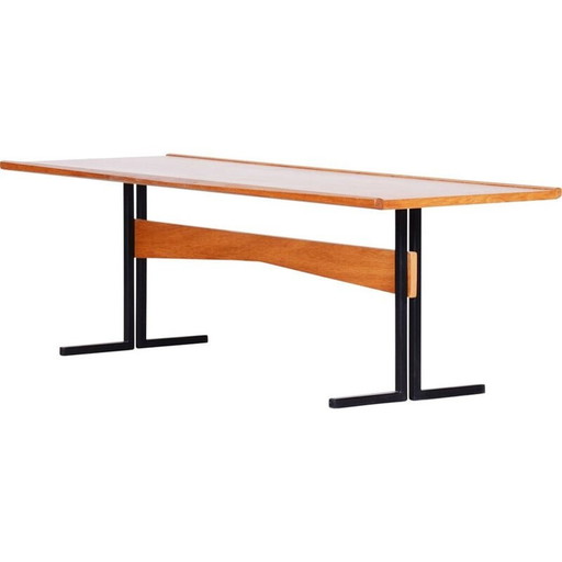 Vintage coffee table in ash, Czechoslovakia 1960