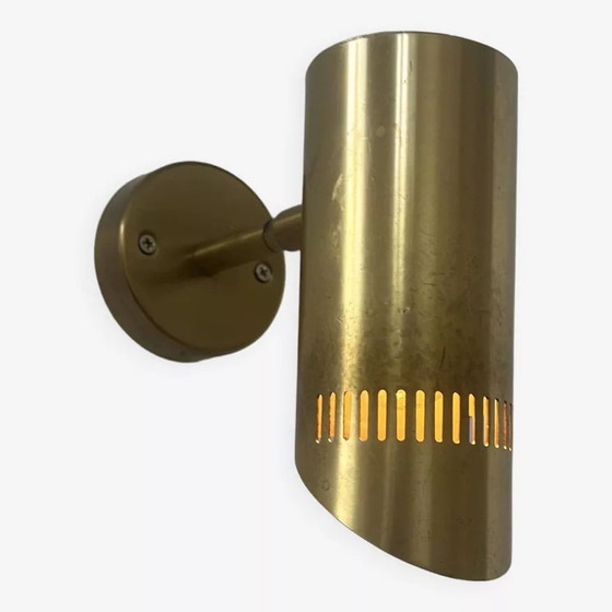 Image 1 of Lampada da parete vintage regolabile, ottone massiccio traforato, Francia 1960