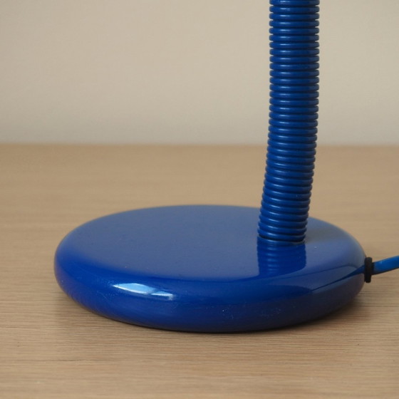 Image 1 of Happylight 1980S Royal Blue Gooseneck Desk Lamp